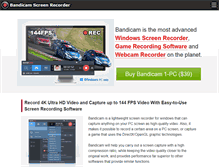 Tablet Screenshot of bandicam.com